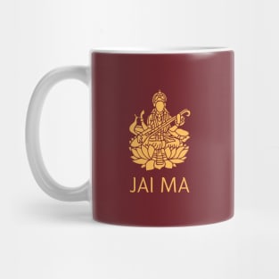 Golden Saraswati Mug